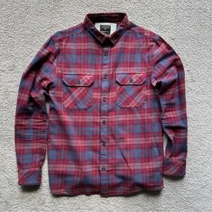 Quiksilver Long-Sleeve Flannel Button Down Shirt